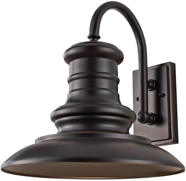 Farol pared bronce 1 luz 15x16pulg 100W