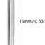 Pasador chaveta dividido acero inox 304 2 puntas plateado 30uds