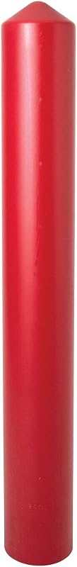 Fundas bolardo poste 4" plástico HDPE rojo recortable