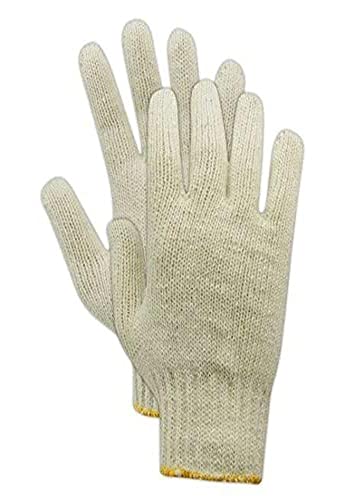 Guantes punto máquina talla 8/M mujer natural 180 pares