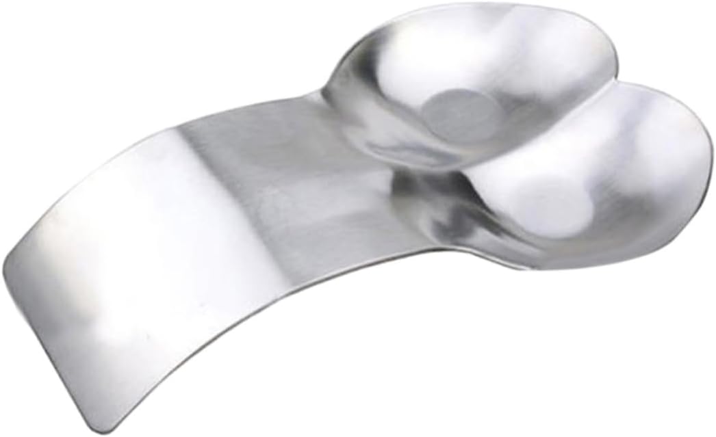 Bandeja acero inox con soporte cuchara doble para cocina