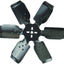 Paleta de ventilador acero negro 18" Carrera