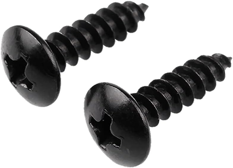 Tornillos madera M3 acero carbono 20uds negro