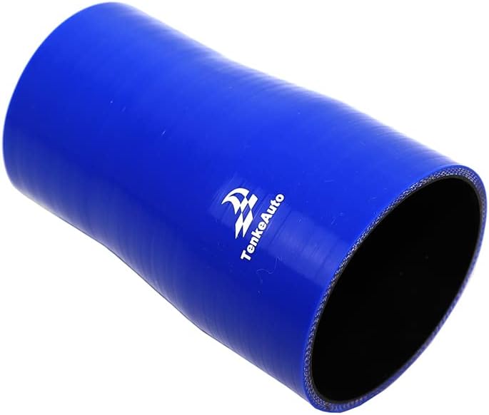 Manguera silicona reductora 6" 4 capas alta temp azul