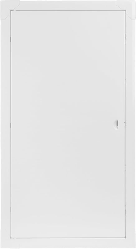 Panel acceso 12x24" blanco metal para pared techo fontanería