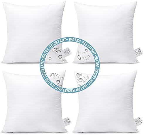 6 Pzas Relleno Almohada 18x18pulg Cuadrada Resiste Agua