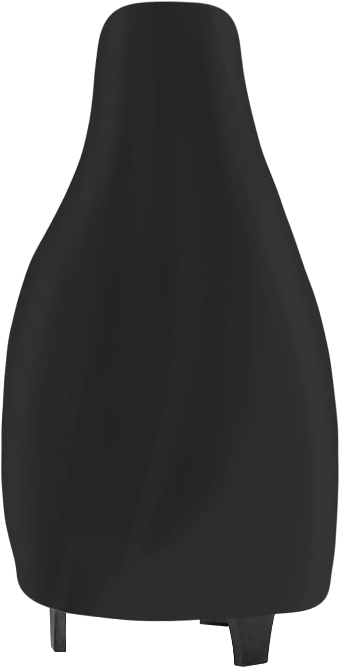 Cubierta chimenea al aire libre impermeable negro 24x48pulg
