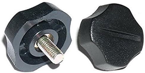 Soporte radio perillas plástico negro 0.197pulg