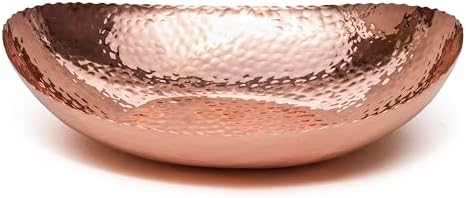 Cuenco decorativo chapado cobre 12.75pulg