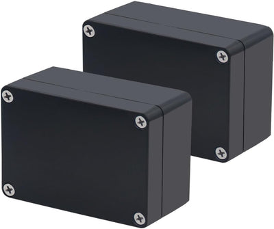 Caja conexiones impermeable IP67 ABS negro 3.9x2.7x2pulg