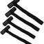 Bucles para maletero capo 4 correas poliester negro universal