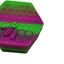 Contenedor silicona hexagonal 0.88oz con soporte púrpura