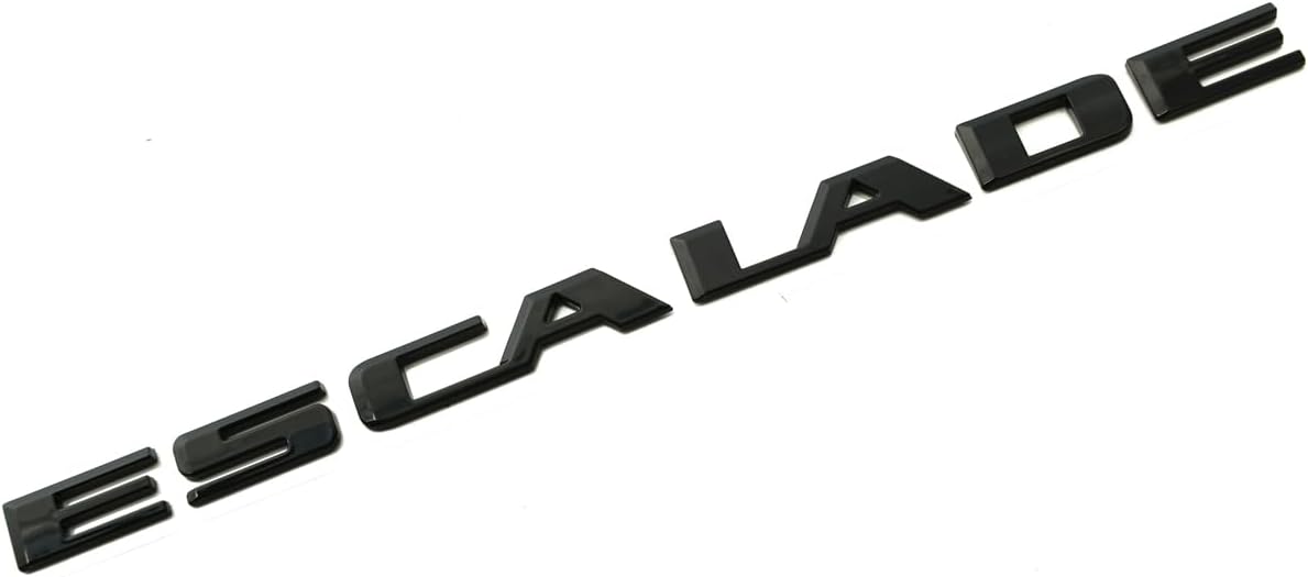 Emblema 3D puerta trasera Escalade 2021- negro brillante
