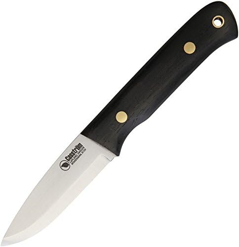 Cuchillo Woodsman hoja fija mango roble satinado con funda