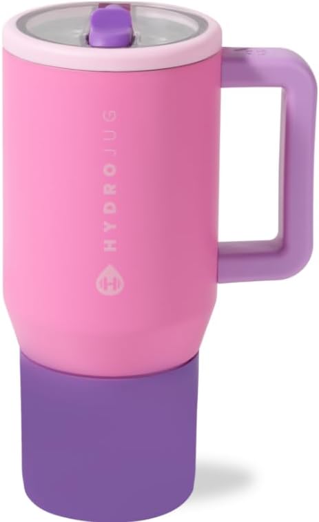 Botella agua aislada niños 20oz con pajita escuela