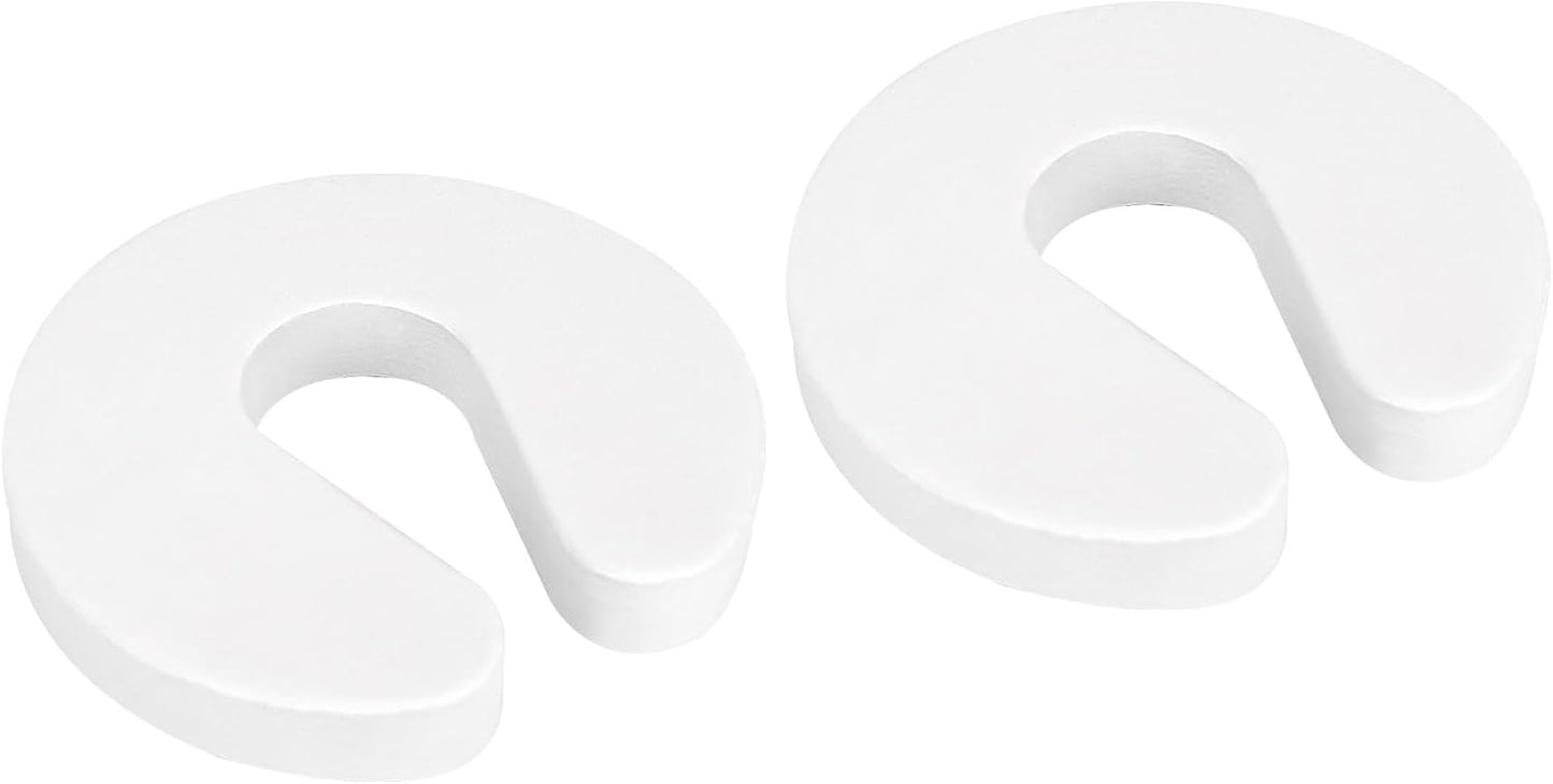 2 Protectores puerta espuma para gatos y bebés blanco