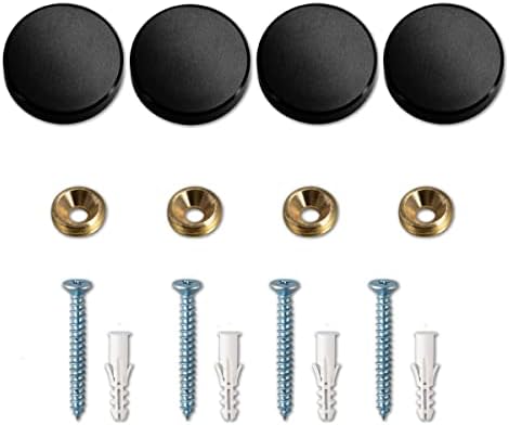 Tapones rosca decorativos aluminio negro pulido