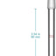 Adaptador vidrio borosilicato 3.543pulg 14/20 laboratorio