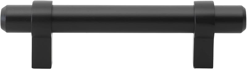 Tirador barra sólida central 4.5pulg negro mate pack 10