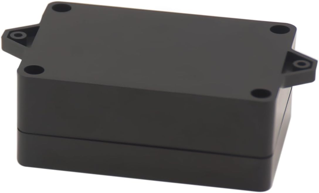 Caja conexiones plástico ABS IP65 negro 3.94x2.68x1.57pulg