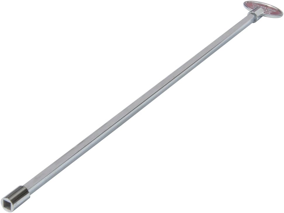 Llave universal gas 18pulg para válvulas 1/4 y 5/16 pulg cromo