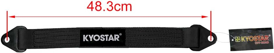 Correa limite 19" cuádruple eje remolque 2pzas negro