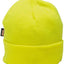 Gorro punto invierno trabajo cálido color amarillo