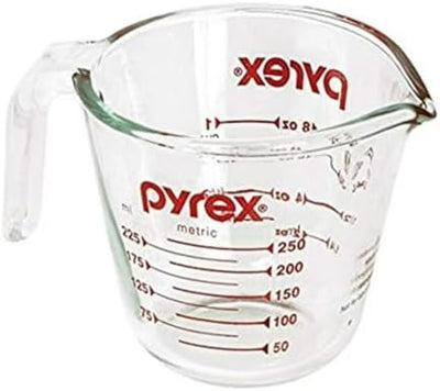Taza medir vidrio Pyrex 8oz color rojo