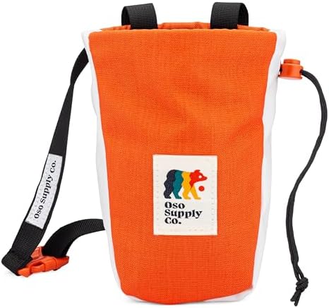 Bolsa tiza escalada roca con cremallera tela resistente