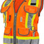 Chaleco ingeniero dos tonos tejido pesado color naranja S