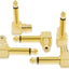 Adaptador RCA a 1/4pulg mono macho a hembra 90grados set 6