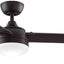 Ventilador techo 56pulg aspas nogal oscuro kit luces LED
