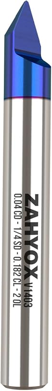 Broca CNC ranura V 60 grados carburo sólido 11/16