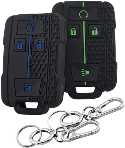 2 Fundas Silicona Llavero Inteligente 4 Botones GMC Chevy