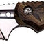 Cuchillo fijo acero inox 7pulg ranura sangre mango aluminio