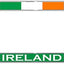 Marco matrícula Irlanda con bandera