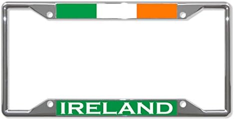 Marco matrícula Irlanda con bandera