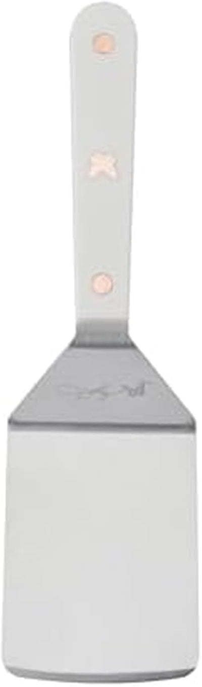 Espátula acero inox biselada mango triple remachado para cocina