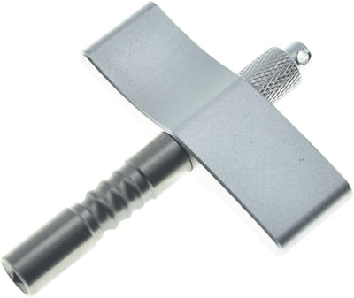 Llave afinación tambor estilo T acero plata