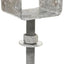 Base poste elevada galvanizada para 4x4