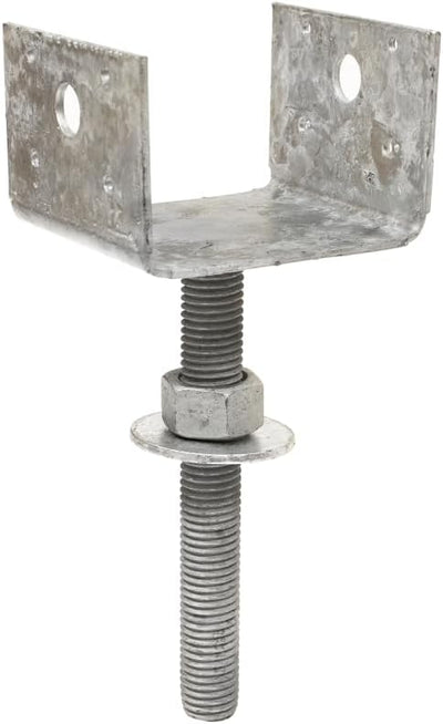 Base poste elevada galvanizada para 4x4