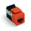 Conector QuickPort Cat 5E pack 25 naranja