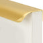 50 Tiradores Dedo Dorado Mate 3" Manijas Cajón