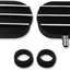 Kit cubierta válvula PCV ovalada aluminio negro con ojales
