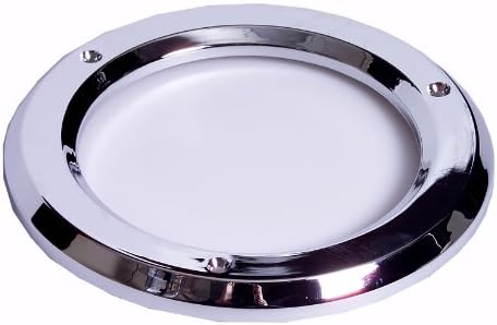 Cubierta ojo plástico cromado redonda 10cm para luz STT