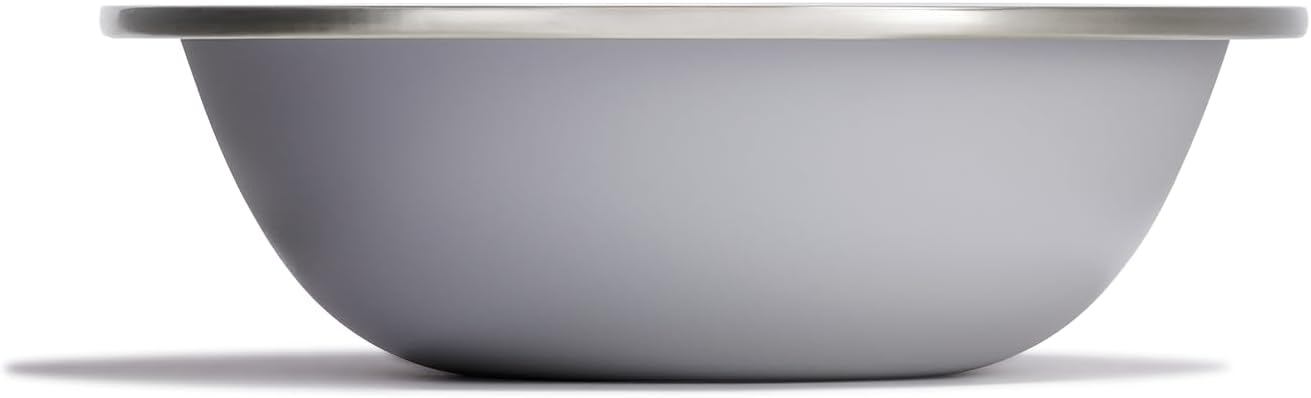 Tazón acero inox reutiliz. camping gris abedul