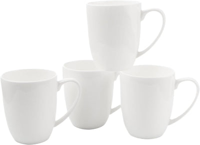 Set 4 Tazas Café Porcelana Fina 16oz Microondas