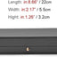 Caja cuero collar reloj terciopelo negro gris
