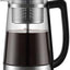 Cafetera eléctrica 10 tazas filtro acero inox vidrio borosilicato