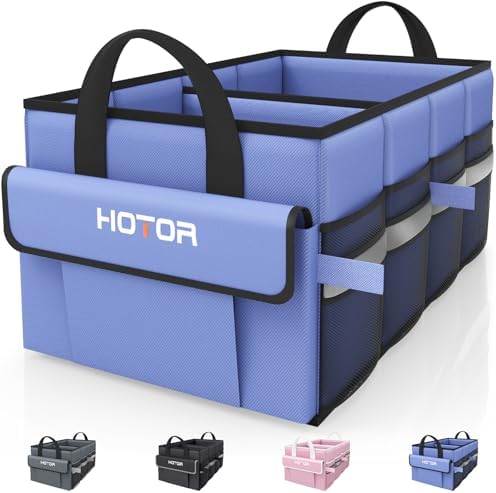Organiz. maletero auto 5 bolsillos 21x12pulg azul